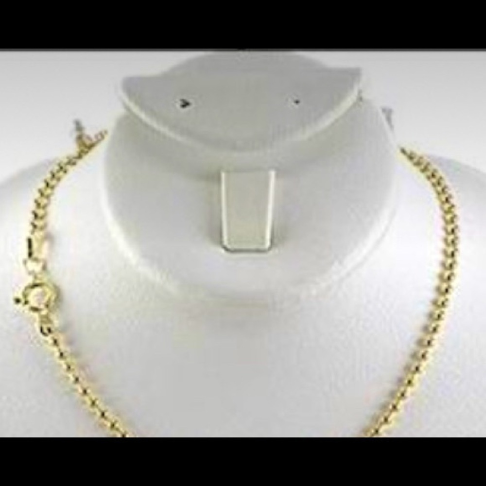 Gold filled ball chain Necklace 16” 2mm